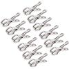 BJ-Shop Mollette Grandi ,Clip di Vestiti Grandi Vestiti Antivento di Pioli in Acciaio Inox Appesi Piolo per Asciugamano Lettino o Biancheria Pesante 10Pacco 8,5 Centimetri