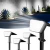 Generic 2 xFaretti solari a led da esterno, 44 LEDFaretti Solari per Esterni, 3 Livelli di Luminosità,Lampade solari da giardinoImpermeabili IP67 per Terrazzo, Sentiero, Alberi, Bianco Freddo