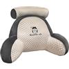 Generic Cuscino da lettura - Cuscino di supporto per la schiena, cuscino per libro | Cuscino di riposo seduto a letto, cuscino lombare con braccioli, extra imbottito in foam triturato ideale per