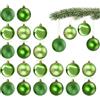 com-four® 20x palline di Natale, palline di plastica per Natale | decorazioni per l'albero di Natale con pendente - Ø 6 cm