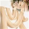 LUPATDY Tessuto in tulle, decorazione per matrimonio, 3x1,6m tende da sfondo per matrimonio per velo, decorazione per festa, arco per matrimoni, cerimonia, abito, abito da sposa, velo per danza del velo
