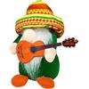 Generic Gnomo in peluche decorativo - gnomi ripieni fatti a mano in morbido peluche | decorazioni decorative per stalla gnomo, tomte svedese in stile messicano per vassoi a più livelli