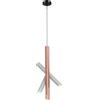 DZQWLL Lampade a Sospensione Nere, plafoniera Moderna a LED a 3 luci con Messa a Fuoco Regolabile Unica, lampadario a soffitto sospeso con Cavo Regolabile per corridoio, Mini faretto a Sospensione