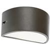 Sovil Applique mezzaluna moderna lampada da parete chiusa da esterno grigio