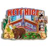 Quwsne Magnete da frigorifero Ketchikan Alaska Stati Uniti magnete da frigorifero souvenir di viaggio città regali turistici 3D classici monumenti artigianali fatti a mano decorazione della casa -155