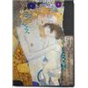 Giallobus - Quadro - Gustav Klimt - Maternità - Tela Canvas Telaio Standard - 50L x 70l cm - Pronto da appendere - Quadri moderni per la casa