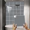 Hixingo Piastrelle Adesive Cucina Bagno 20 Pezzi Tinta Unita Mattonelle Adesive Cucina Piastrelle Bagno Adesivi PVC Pannelli Decorativi per Mobili e Pareti (Grigio chiaro,20x20cm)