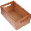 SHINEOFI Organizer da Scrivania in Legno Massello Scatola Portaoggetti Rettangolare Artigianale senza Coperchio Contenitore per Conservazione di Gioielli e Accessori per Casa e Ufficio