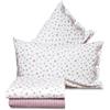 Confezioni Giuliana Completo Lenzuola PROVENZA Rosa Stile Shabby provenzale 100% Cotone Made in Italy - 1 Piazza e 1/2