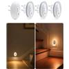 AdalyRoma 4 X Presa con luce notturna con sensore di movimento e sensore crepuscolare, luce notturna a LED dimmerabile con 3 modalità, per corridoio, scale, camera da letto, cameretta, bagno, cucina