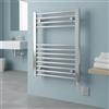 Greened House Scaldasalviette elettrico cromato, 600 mm di larghezza x 600 mm di altezza