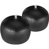 Healvian 2 Pezzi Sagomatore per Cappellino da Baseball in Pvc Nero, Supporto Gonfiabile per Cappelli, Previene la Deformazione, Adatto per Viaggi e Conservazione