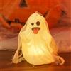 Doukesh Decorazione per Halloween, fantasma, mini fantasma, statuetta luminosa, luce notturna a LED, per Halloween, feste, giardino, decorazione esterna