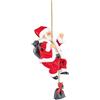 Infactory Babbo Natale rampicante Santa Crawl con catena decorativa, a batteria