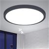 Combuh 30cm Plafoniera LED con Sensor di Movimento Radar, 28W Lampada per Interni con Sensore Crepuscolare, IP56 Impermeabile, Soffitto Light con Luce Caldo, Neutro e Freddo, Adatto a Corridoio e Garage