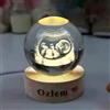 KRUIJHEU Lampada a sfera di cristallo ad ultrasuoni personalizzata - Regalo personalizzato per ricordo del bambino, rivelazione della gravidanza, regalo per baby shower, luce notturna per asilo nido (6 cm)