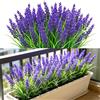 ZONJIE 12 mazzi di fiori artificiali come veri | Decorazione primaverile, fiori finti, piante da balcone per esterni, resistenti alle intemperie, fiori di seta per interni ed