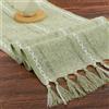 BSBUY Runner Tavola, Runner da Tavola Pasquale, Tovaglia Pasquale in Lino, Runner da Tavolo Boho Garza da Formaggio, Primaverile Cucina Tavolo Decorazione, per Interni ed Esterni Vacanze, 33x143cm