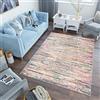 TAPISO Lazur Tappeto Soggiorno Pelo Corto Design Moderno Motivo Astratto Sfumato Strisce Sfumature Multicolore Cameretta Stanza Ragazzi Salotto Camera Oeko-Tex 200 x 290 cm