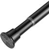 FVONZN Asta telescopica da morsetto, 39-96 cm, 1 pezzo (nero) | Asta a morsetto antiscivolo e antiruggine per tende, telaio della porta, armadio, estensibile, senza attrezzi, senza fori.