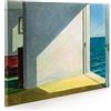 ShopArt Fine Art Prints ShopArt Edward Hopper Rooms by the Sea (Stanze sul Mare) Quadro Stampa Fine Art su Tela Canvas 50×70 cm - Effetto Pennellate a Rilievo, Finitura Materica