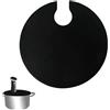 Wenxiaw Coperchio Sous Vide in Silicone per Pentole, Coperchio Sous Vide per Cottura di Precisione Coperchio per Cottura Sous e Vide Evita l'evaporazione dell'acqua e conserva il sapore del brodo (Nero)