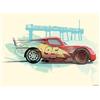 Komar Disney - Stampa artistica da parete Cars Lightning McQueen, dimensioni: 40 x 30 cm (senza cornice) - Decorazione per cameretta dei bambini