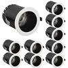 FAZRPIP 5pcs 10pcs Faretto da Incasso a LED 3W Faretto Piccolo Diametro del Ritaglio 30mm Faretto retrofit per bulbo oculare Faretti COB antiriflesso Profondi Mini faretti per lavello