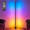 SUPRBIRD Lampada da Terra LED Dimmerabile,120cm Lampada da Terra RGB con Telecomando | Piantana con Telecomando e APP, 16 Mln Colori, Sincronizzazione Musicale, Modalità DIY, Luce Decorativa per Casa Ufficio