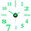 SEEK RARE Orologio da parete fai da te, silenzioso, senza cornice, funzionamento a batteria, 40 cm, luminoso, in acrilico, orologio da parete adesivo moderno per soggiorno, cucina, camera da letto