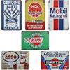 bssmmai Set di 6 targhe in metallo, stile retrò, per garage, benzina, stile vintage, per auto, officina, posta