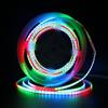 Vrabocry Striscia LED COB RGB, CC 5 V, 160 LED/m, WS2812B, IC individuale, larghezza 5 mm, ultra sottile, flessibile, ad alta densità, senza adattatore o controller (senza controller, 1 m)