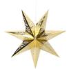 Capaneus Stelle di Carta da Appendere, Stelle di Carta 45cm Ø Oro, Decorazione Natale Stella di Cartas, Stella Pieghevole Natalizia per Decorazione Albero Natale, Matrimoni, Compleanni, Finestra
