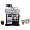 Delonghi De'Longhi Dedica Arte La Specialista Arte - Macchina per Caffè in chicchi Manuale, Montalatte manuale, 1400W, Metal Black (EC9155.MB)