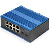 Digitus Switch di rete Digitus industriale 8 + 2 porte Gigabit Ethernet PoE [DN-651151]
