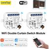 LoraTap Tuya Smart Life Modulo interruttore per tende a doppia tenda per motore elettrico per tapparella Controllo vocale di Google Home Alexa