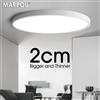 MARPOU 2 cm Plafoniera LED ultrasottile 24W 28W 38W bianco caldo bianco freddo bianco neutro illuminazione moderna per interni Decorazione della casa