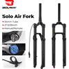 BOLANY 27.5 29er Forcella pneumatica per sospensione per bicicletta 9x100mm QR MTB Forcella per ammortizzatore anteriore per bicicletta Smorzamento regolabile Rimbalzo 34mm Inter Tube