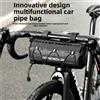OFFBONDAGE Borsa per tubo anteriore per bici Borsa per rotolo di stoccaggio impermeabile Manubrio per bicicletta Accessorio per ciclismo portatile di grande capacità MTB Road