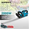 YOFIDRA Tagliasiepi Elettrico 2000W 15000RPM, Attrezzo per Giardinaggio e Paesaggistica, Compatibile con Batteria Makita 21V