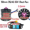 YSIDO Hobbyocean 50mm 3-4S BRUSHLESS EDF Ventola per condotto 40A ESC 4900KV 4300KV 11-Elica per Motore Brushless Rc Jet Aereo EDF Aereo