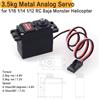 YSIDO M0200 20g 3.5kg Mini Servo con Ingranaggi in Metallo per Auto RC 1/16 1/14 1/12 Carson WPL Wltoys HSP JJRC ZD Racing RC Buggy Truck Truggy