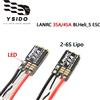 YSIDO LANRC 35A/45A BLHeli_S ESC Regolatore elettronico brushless 2-6S Lipo con supporto luce LED DSHOT125/300/600 per droni incrociati
