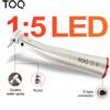 TOQ（医疗器械） Manipolo Dentale Contrangolo Ti Max Z95L con Moltiplicazione di Velocità 1:5, Fibra Ottica LED, Quattro Spray, Anelli Rossi