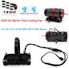 YSIDO Ventola di raffreddamento rapido per motore RC 4010 Dissipatore di calore Doppi ventole con supporto da 49 mm/56 mm Supporto regolabile per motore RC 4274 4268 4068 4074 4082