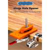 NIUXIANG Lavorazione del legno 35mm Apri foro cerniera Cerniera Jig Hole Puncher Foratura Guida di posizionamento Localizzatore per porta, armadio, armadio, armadio