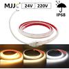 MJJC AC 220V COB Strip DC 24V 312Leds/m IP68 Impermeabile 3000K 4000K 6000K Nastro flessibile LED Diodo luminoso Lampada a nastro Illuminazione lineare