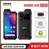 UNIWA Smartphone Robusto UNIWA W888 ATEX Antideflagrante IP68 Walkie Talkie 6.3'' HD Octa Core 4GB 64GB 4400mAh Android NFC Certificato ATEX