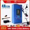Aleaivy 48V 10Ah12Ah 16Ah 20Ah 13S7P Batteria al litio ricaricabile con BMS, adatta per batterie per utensili elettrici da 750W 1500W