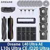 Dreame L40 Ultra AE / L10s Ultra CE/D20 Ultra Accessori per aspirapolvere, spazzola principale, spazzola per bordi, panno, sacchetto per la polvere, schermo filtrante
